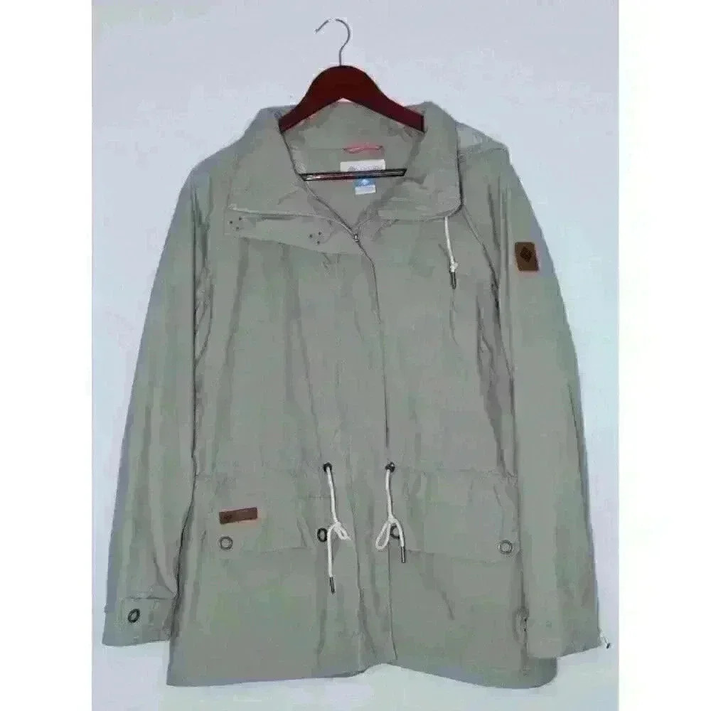 Columbia Windbreaker Preppy Cozy‎ Casual Relaxed Fit Boho Jacket Women's Size x1